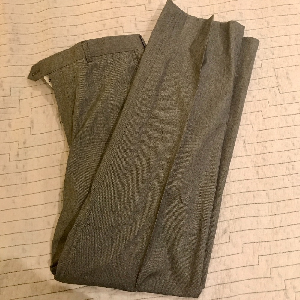 Brooks Brothers 36x34 Madison Grey Stripe Pants